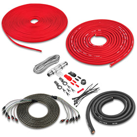 BELVA True 4 Gauge wiring kit with premium 6-channel layout for powerful car audio.