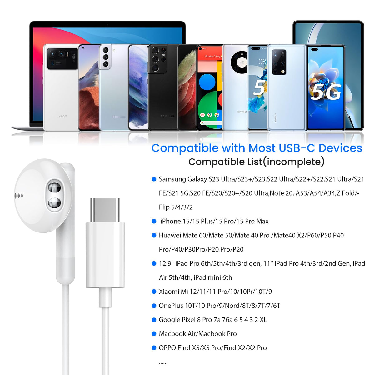 BENEWY 1.2m cable keeps your device at a comfortable distance
