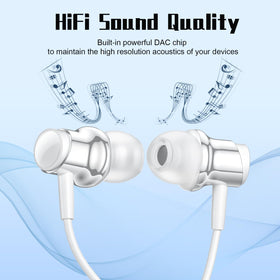BENEWY USB-C headphones with built-in mic for clear calls and easy control.