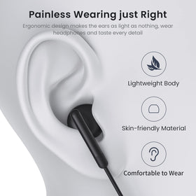 BENEWY USB C headphones with DAC chip and 14.2mm driver for crisp sound.
