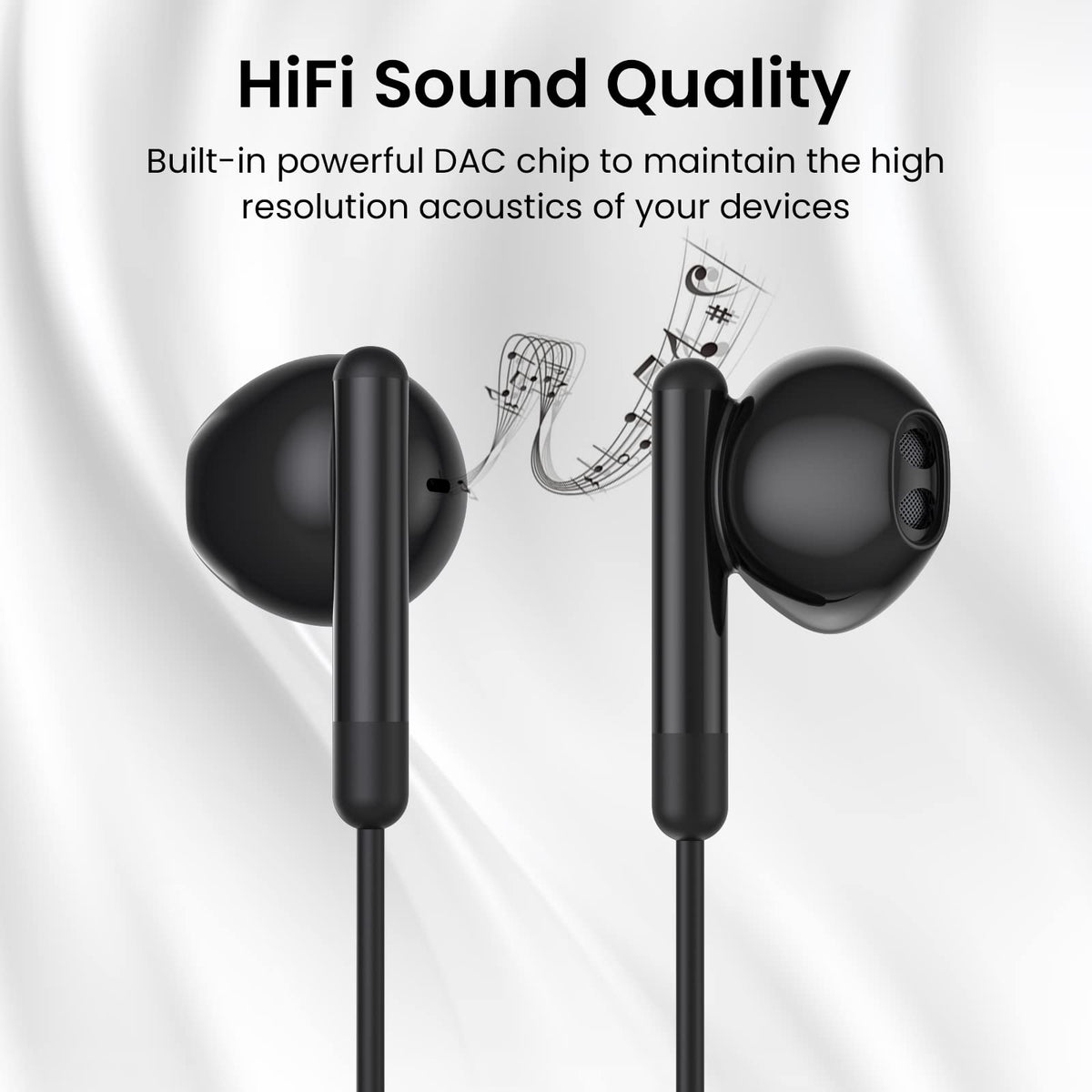 BENEWY USB C headphones durable ABS and aluminum alloy build.