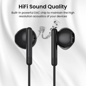 BENEWY USB C headphones durable ABS and aluminum alloy build.