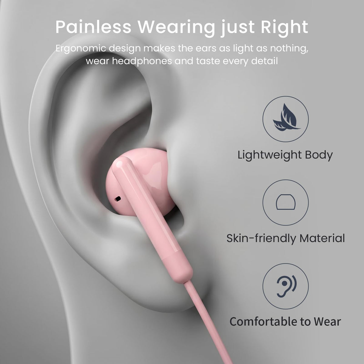 BeneWy USB-C inline mic enables hands-free calls and voice control.