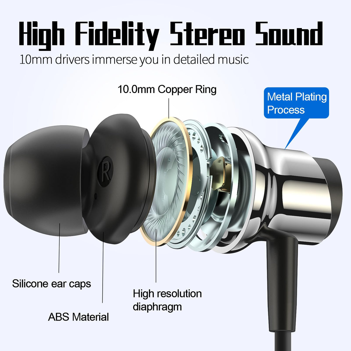 BENEWY USB‑C headphones noise isolation for immersive listening