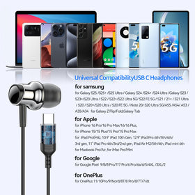 BENEWY USB‑C headphones silicone tips for a comfortable fit