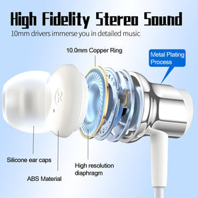 BENEWY USB-C headphones with inline volume control for quick audio tweaks.