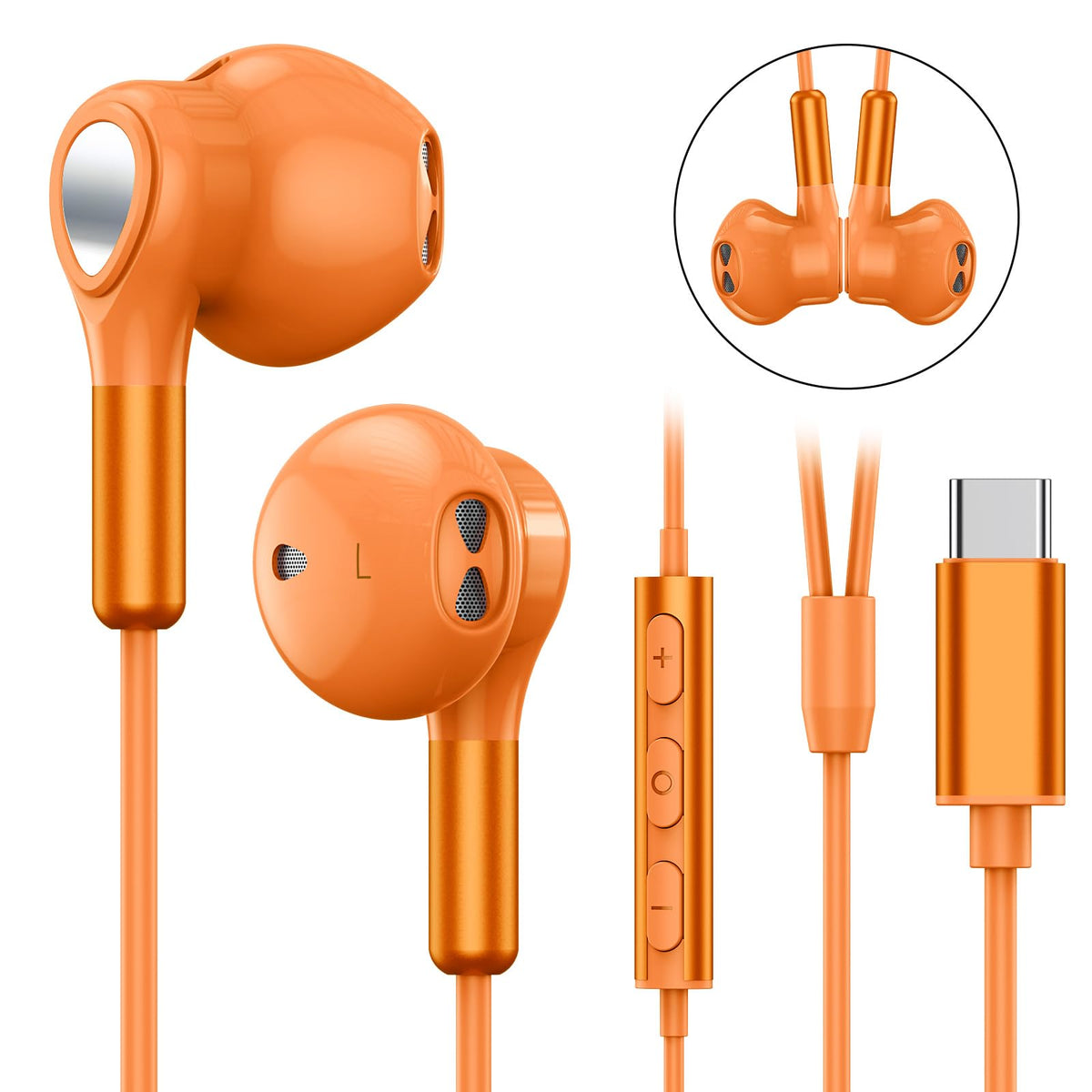 BENEWY USB-C headphones offer wide compatibility across many USB-C devices.