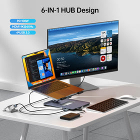 BENFEI closeup of docking ports displaying HDMI and USB3.0 for expanded connectivity