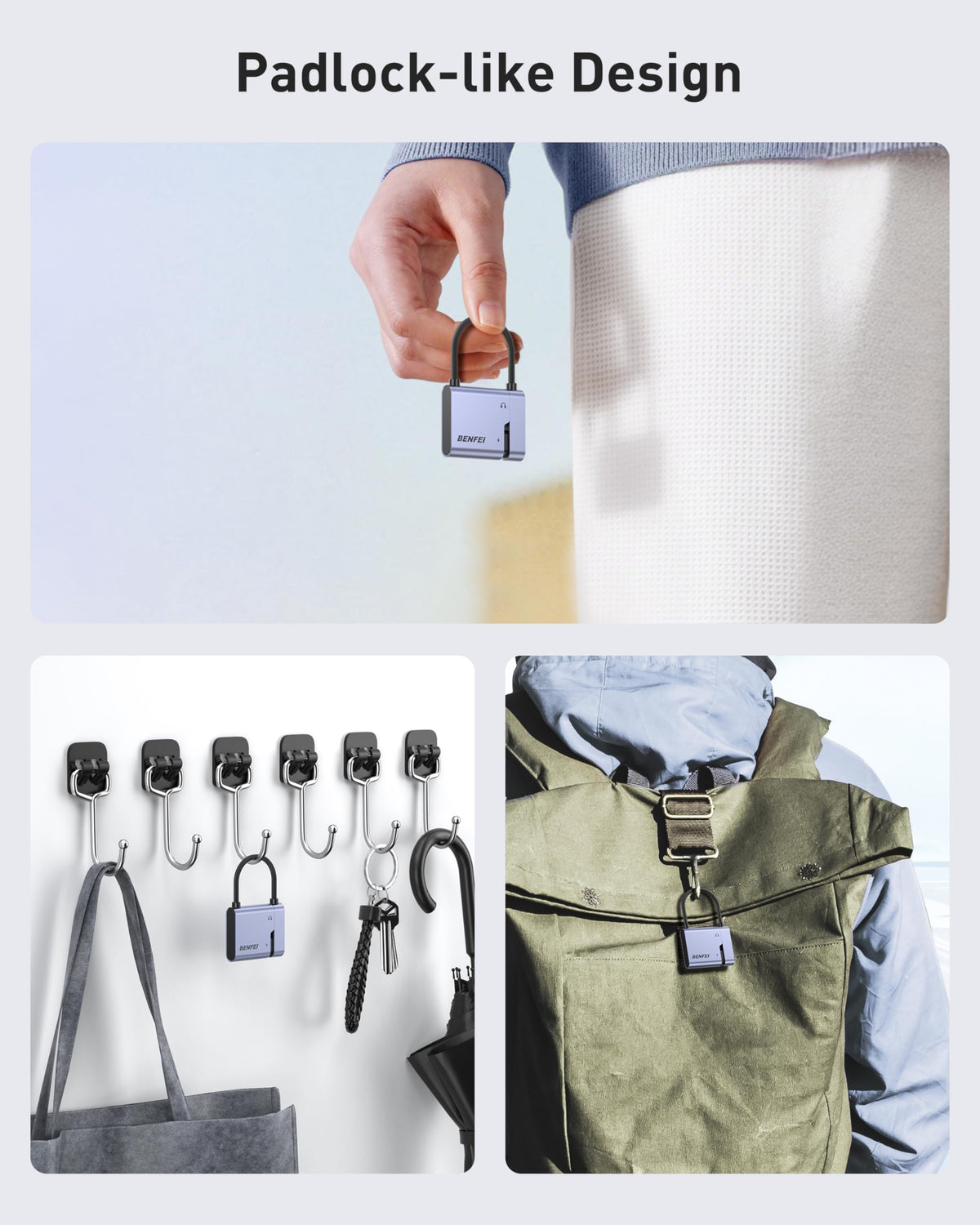 BENFEI USB-C Splitter compact design fits easily into a bag.