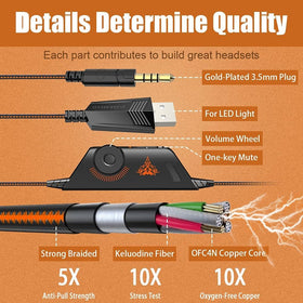 BENGOO G9000 braided cable demonstrating durable, tangle-resistant connection