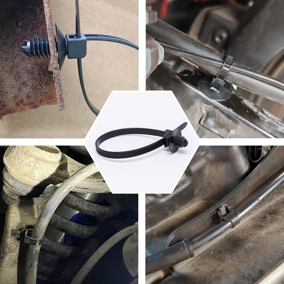 BENLIUDH 50-pack black zip ties simplify tidy installations and future reorganizations.