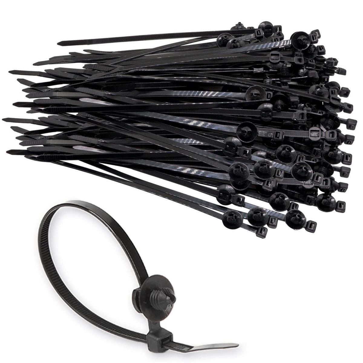 BENLIUDH cable ties 8-inch push mount for secure cable management
