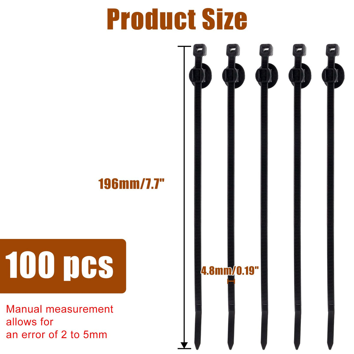 BENLIUDH fir-tree head zip tie holds automotive wiring firmly