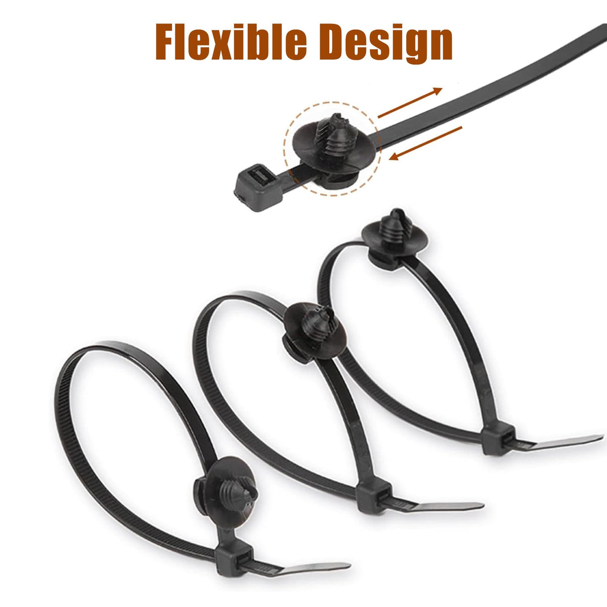 BENLIUDH self-locking nylon zip tie provides reliable grip