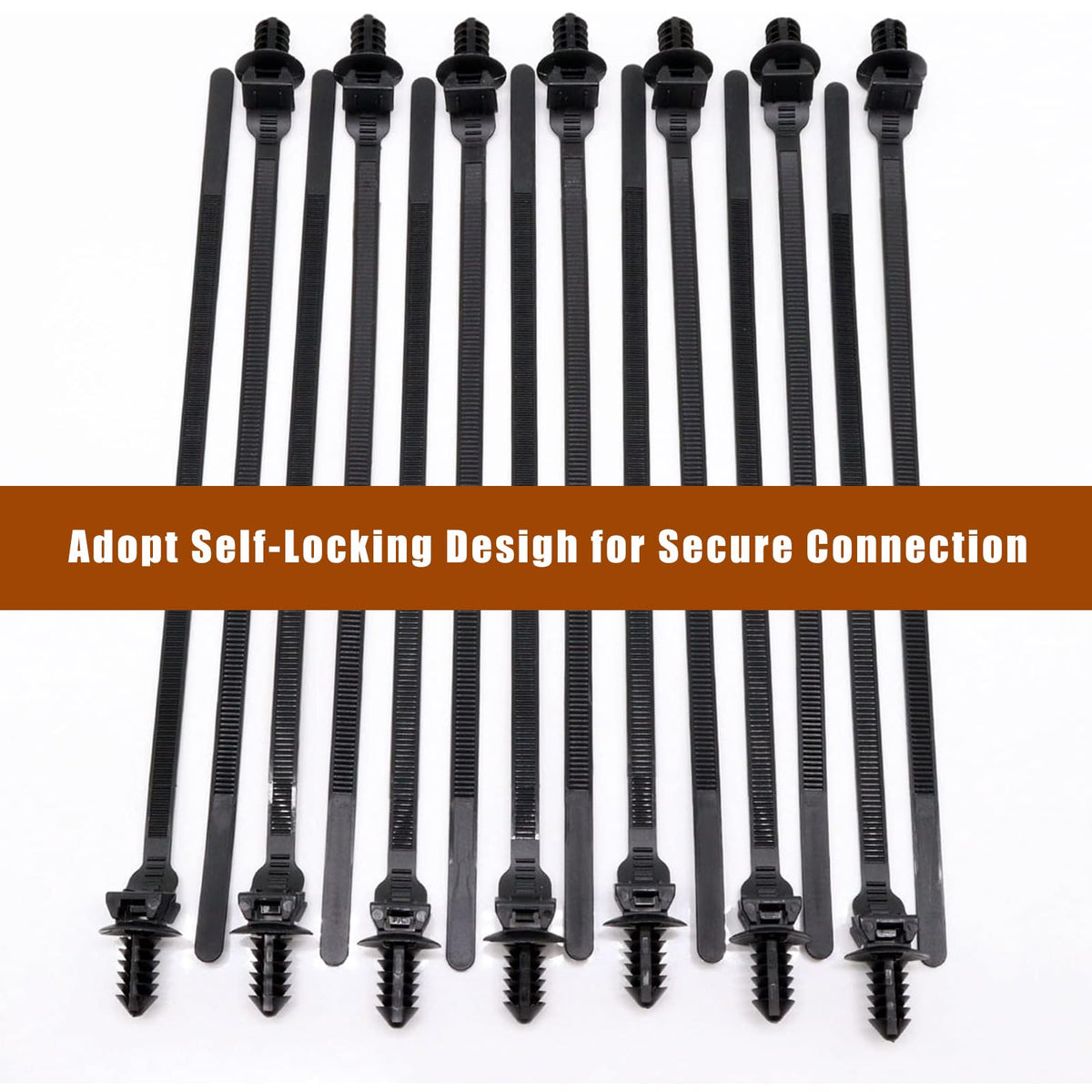 BENLIUDH temperature-range zip ties handle extreme environments from -40°F to 266°F.