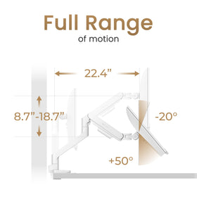 BenQ BSH02 Ergo Arm keeps cables organized visually