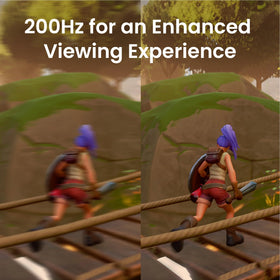 BenQ EW270Q color demo highlighting 90% P3 coverage