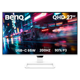 BenQ EW270Q front view showing vibrant 2K imagery with 90% P3 color