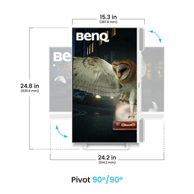 BenQ EW2790Q 27-inch QHD display with 99% sRGB for vibrant, accurate colors.