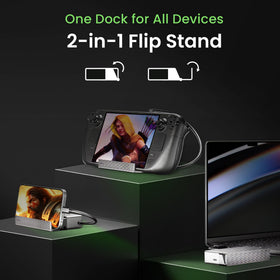 BenQ GR10 flip-stand dock demonstrates TV-ready mode