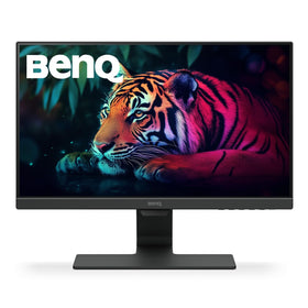 BenQ GW2283 close-up of ultra-thin frame highlighting a clean desk setup