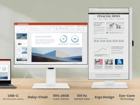 BenQ GW2486TC daisy chain setup simplifies multi-monitor configurations.