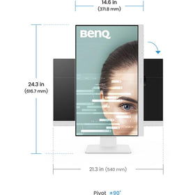 BenQ GW2486TC USB-C connectivity with 60W power delivery.