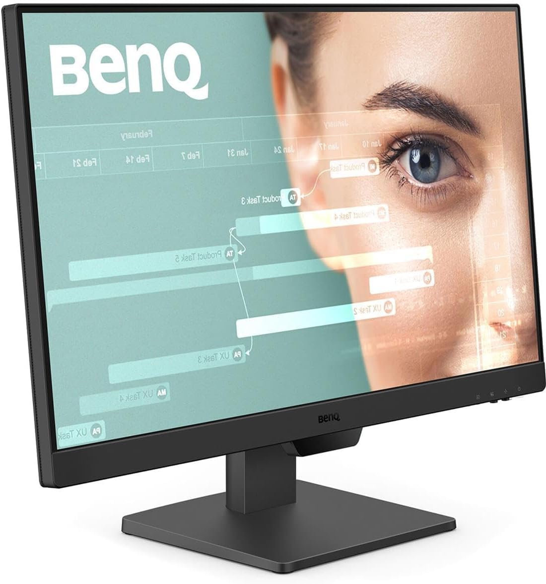BenQ GW2490 ports—HDMI and DisplayPort for flexible connections.