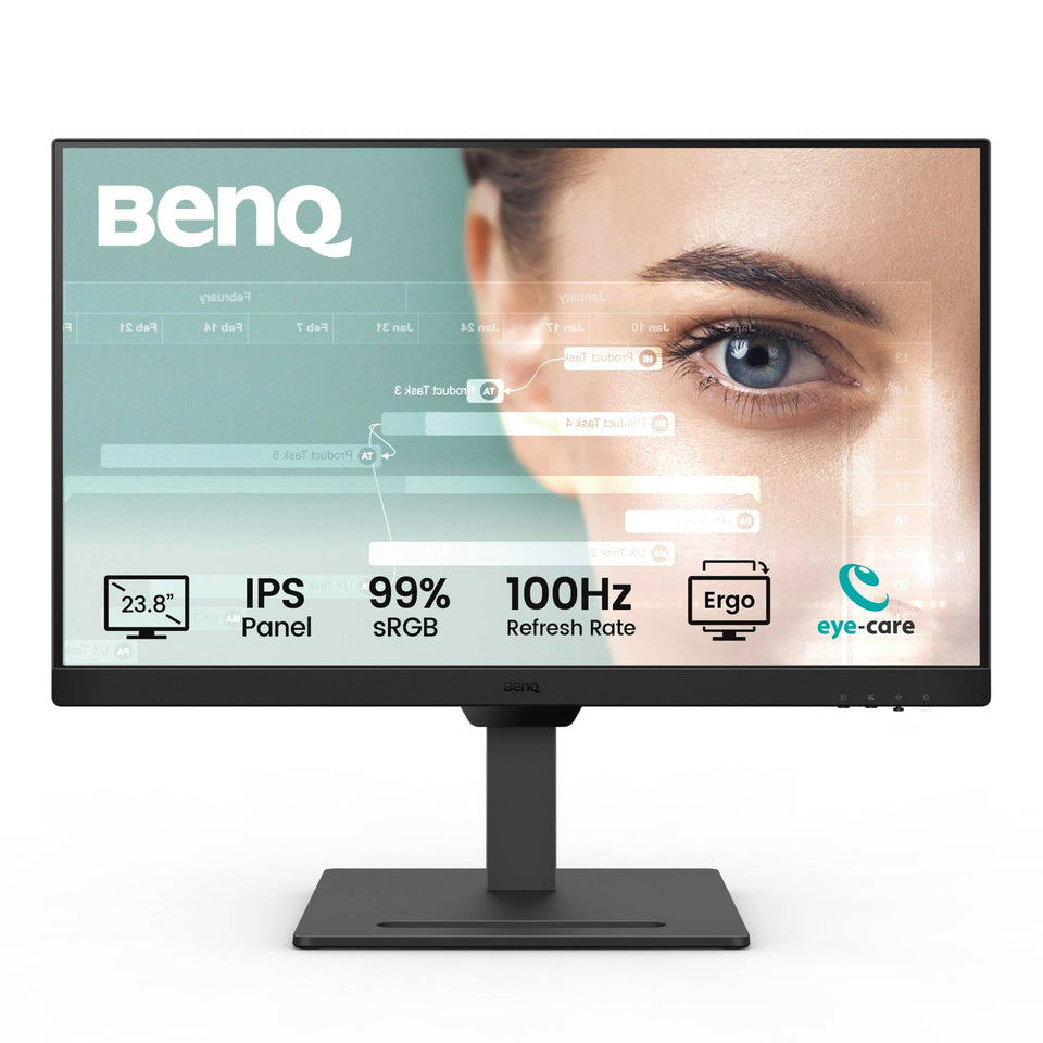 BenQ GW2490T edge-to-edge display enhances focus during work