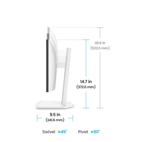 BenQ GW2490TC ultra-slim bezel helps minimize distractions.