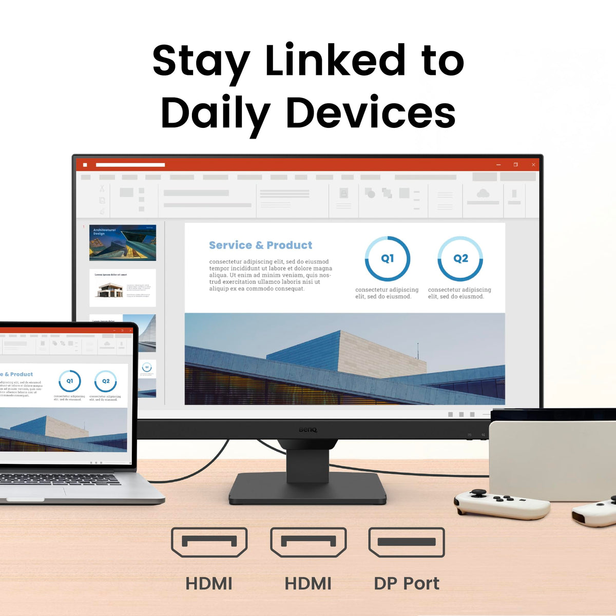 BenQ GW2790Q Brightness Intelligence adapts to ambient light and content.