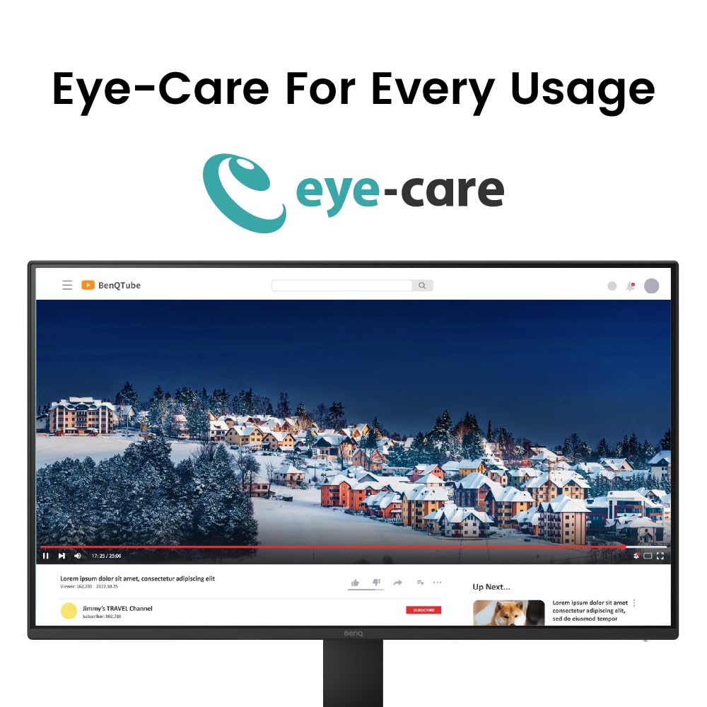 BenQ GW2791 Low Blue Light Plus reduces eye strain during late viewing.