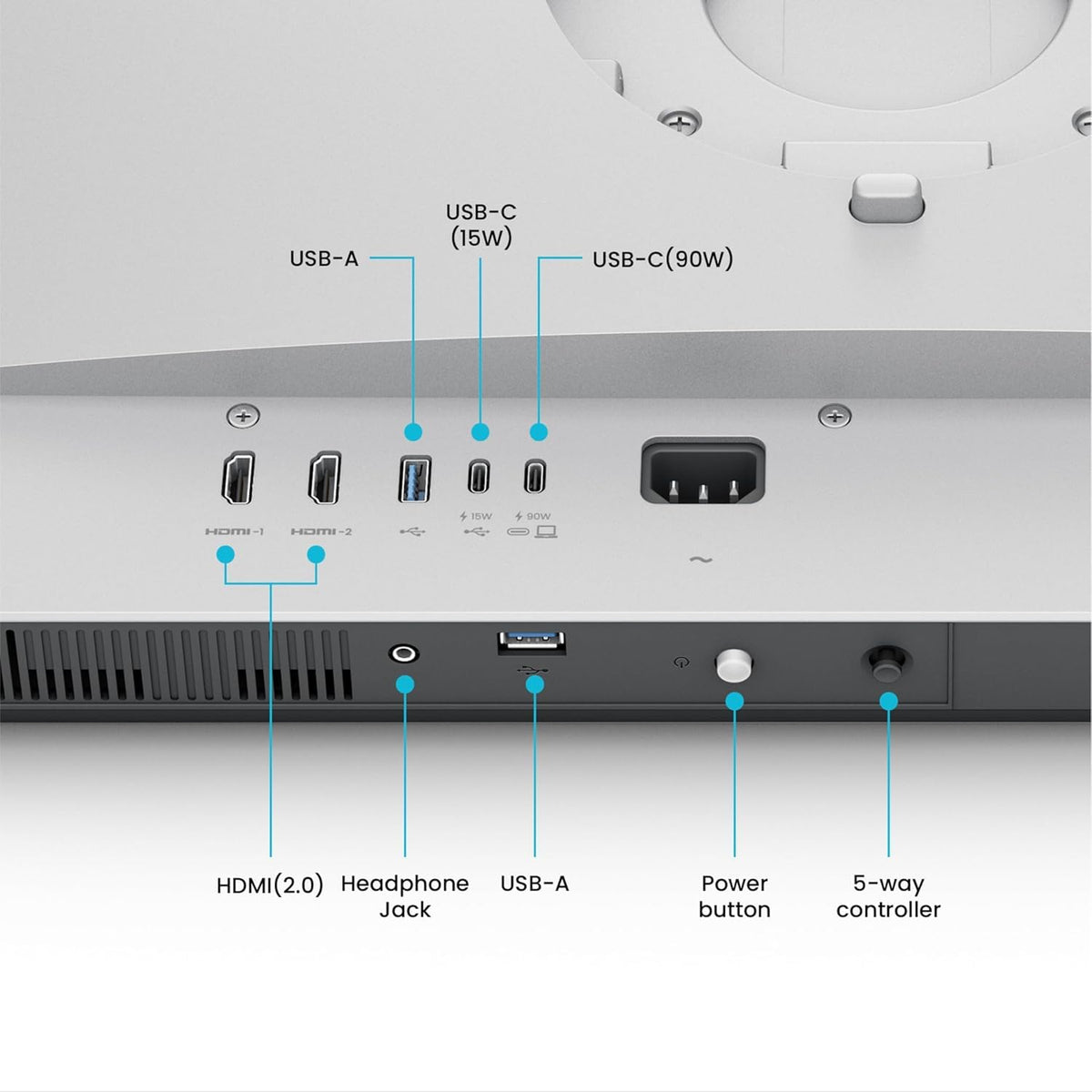 BenQ MA270UP versatile connectivity with HDMI and USB-C for multiple devices