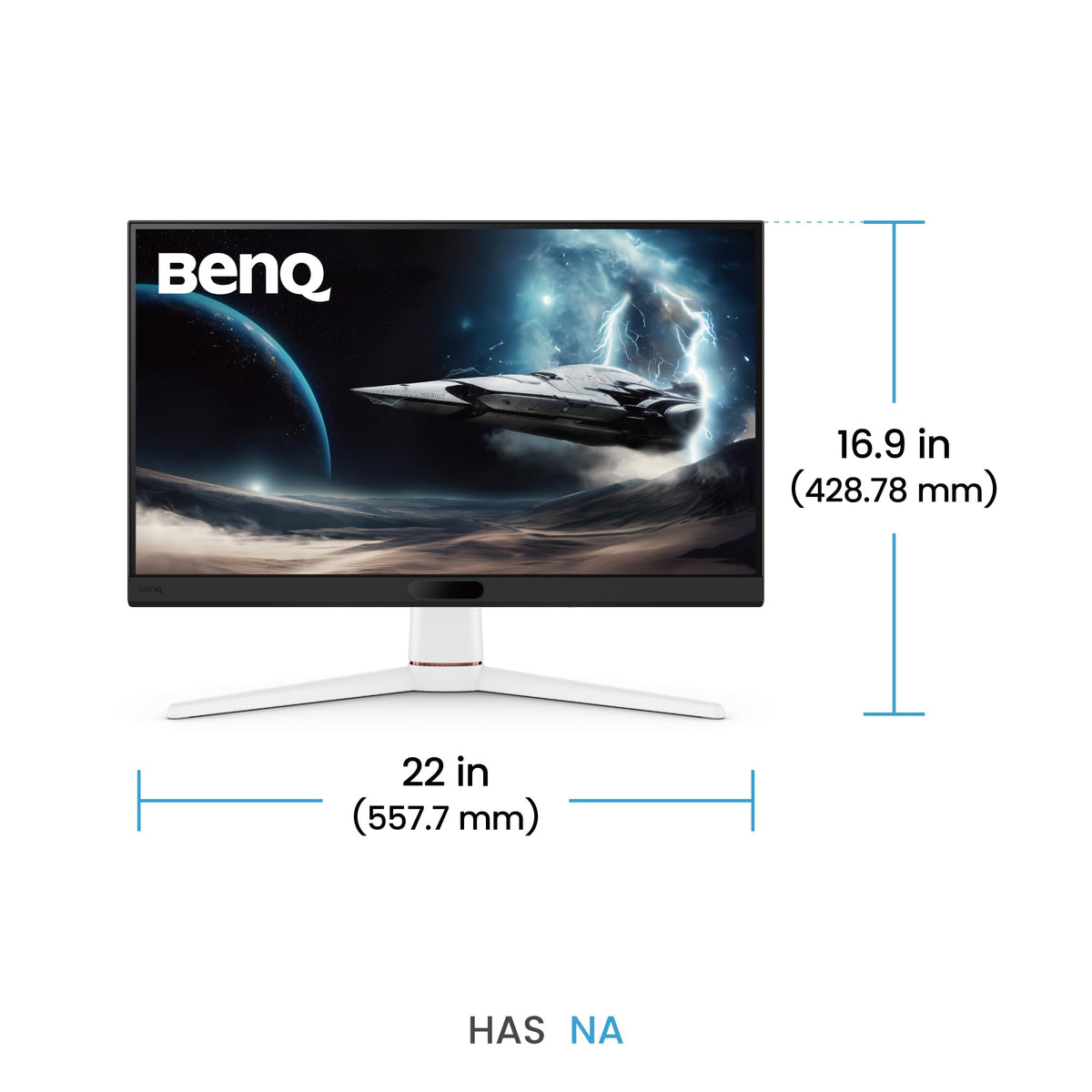 BenQ MOBIUZ EX251 color demo, highlighting AI Game Color and vivid visuals.
