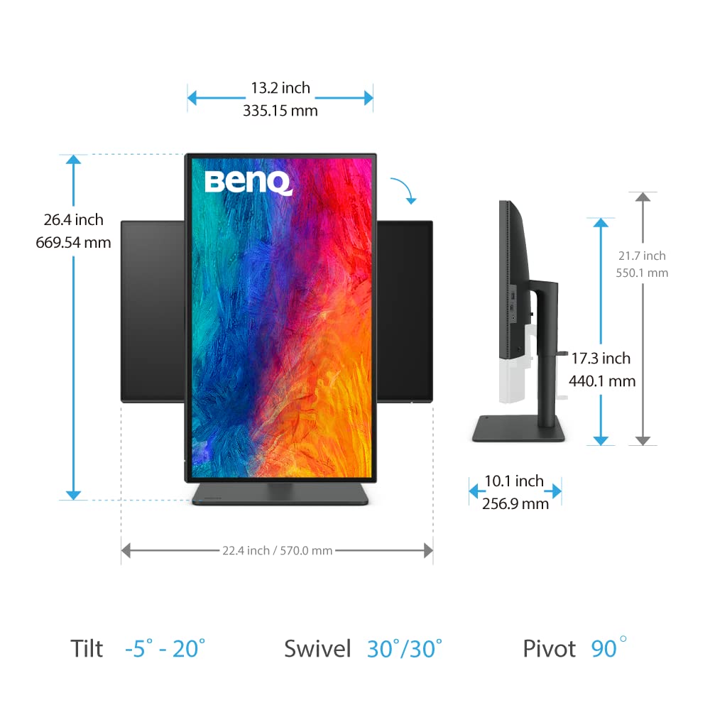 BenQ PD2506Q KVM switch enables two systems on one monitor.