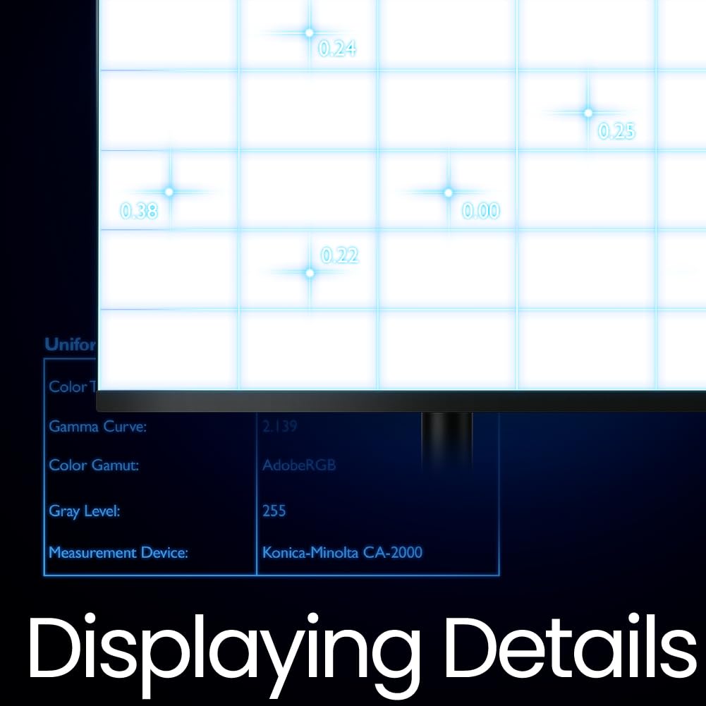 Color coverage on the PD2706U includes 95% P3 and 99% sRGB for vivid visuals
