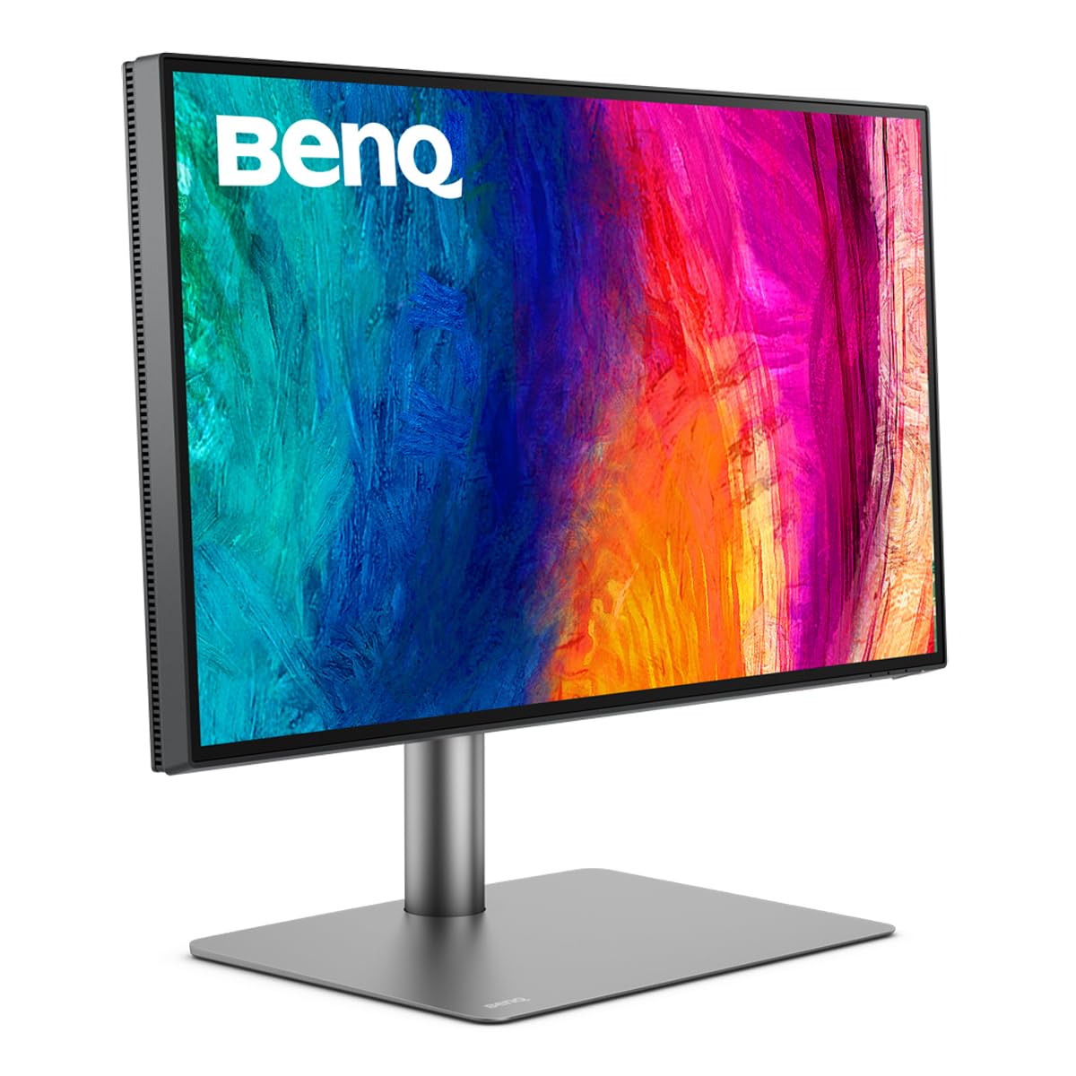 BenQ PD2725U ergonomic height-adjustable stand for comfortable work