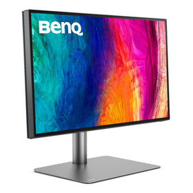 BenQ PD2725U ergonomic height-adjustable stand for comfortable work