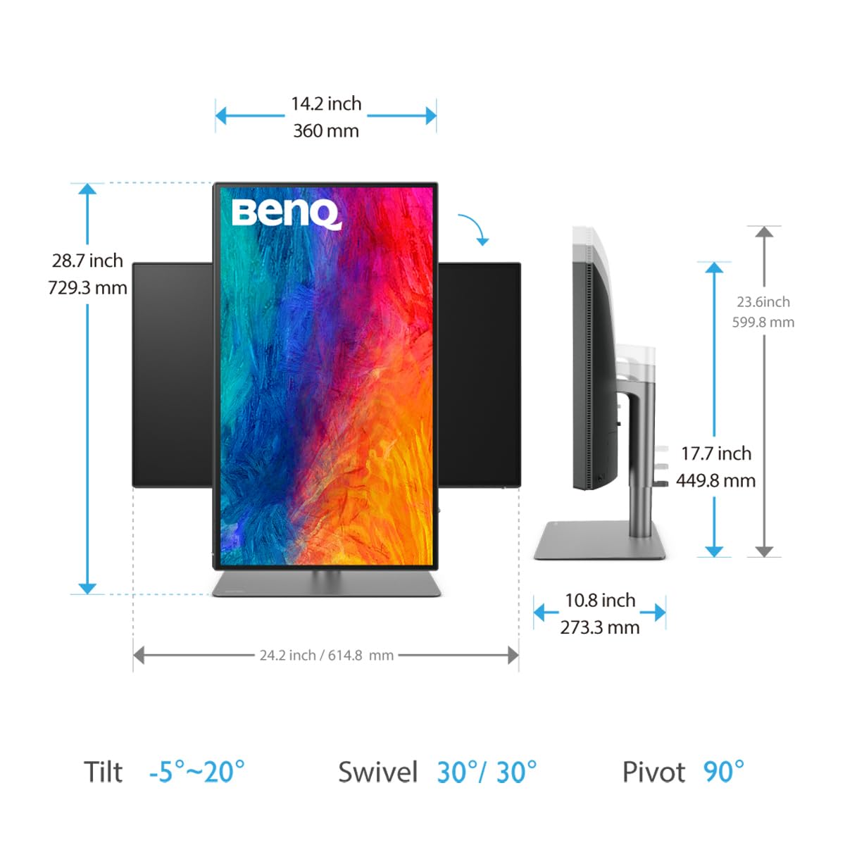BenQ PD2725U ICCSYNC Display P3 calibration for Mac creatives