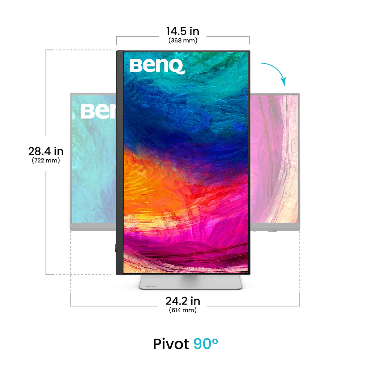 BenQ PD2730S 2000:1 contrast deepens blacks and boosts color depth.