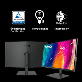 BenQ PD3205U calibration report confirms factory color accuracy.