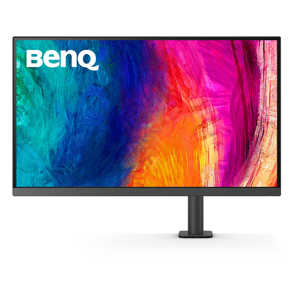 BenQ PD3205UA with ergonomic arm setup for comfortable long sessions