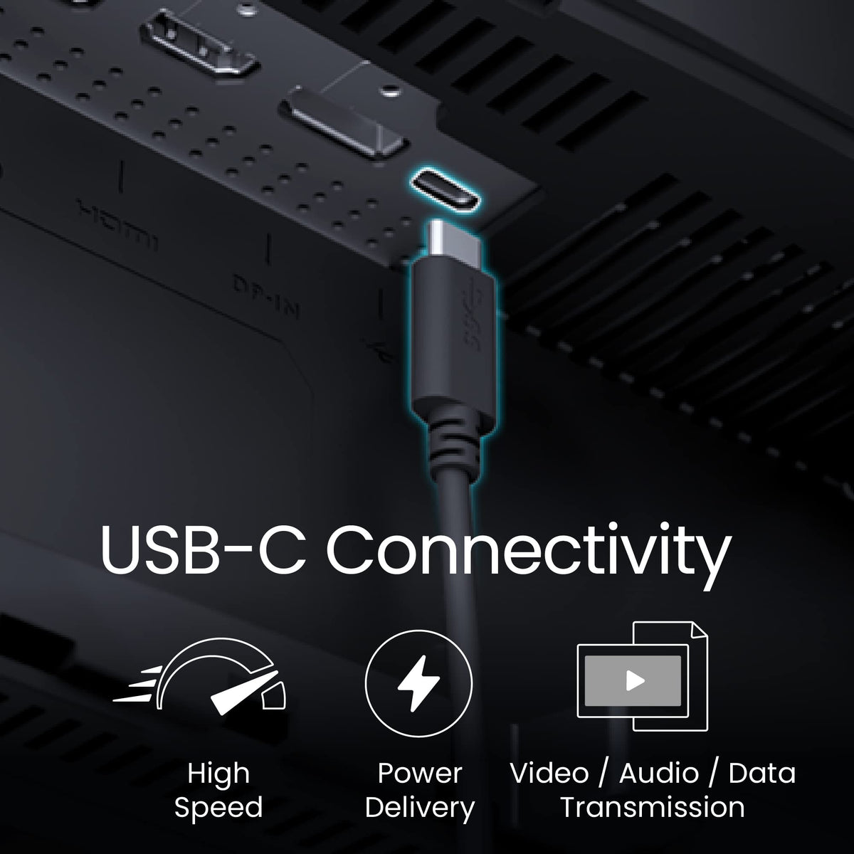 BenQ PD3205UA USB-C 90W delivers power and data to compatible devices