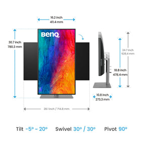 BenQ PD3225U Display Pilot puck speeds brightness and input control.