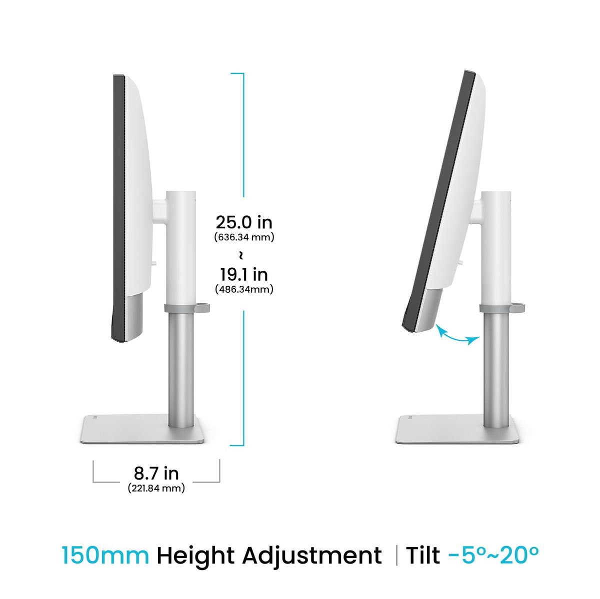 Daisy Chain support enables compact multi-monitor setups