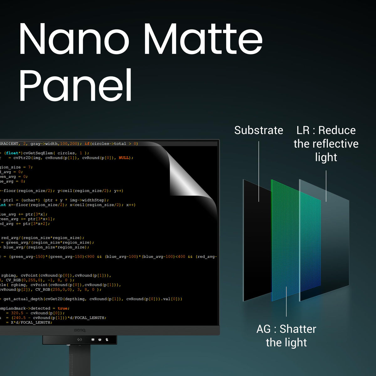 BenQ RD280U coding modes display helps differentiate code blocks clearly.