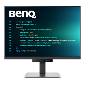 BenQ RD280U nano matte panel close-up reduces glare for long coding sessions.