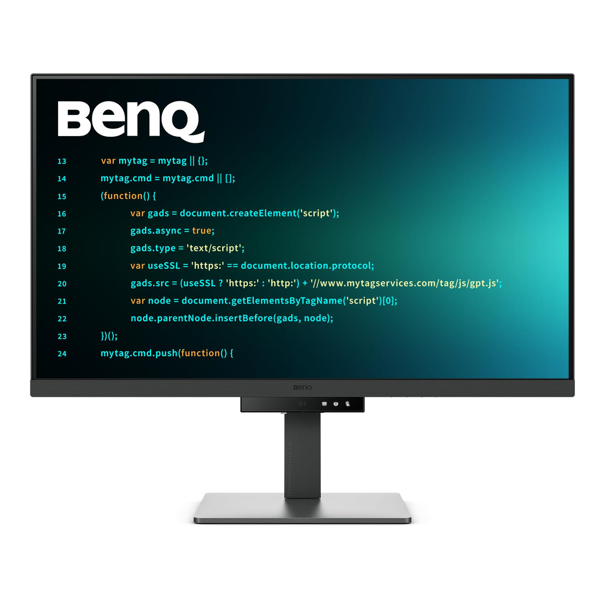 BenQ RD320U 32-inch 4K display showcasing vivid 2000:1 contrast for sharp coding and media.