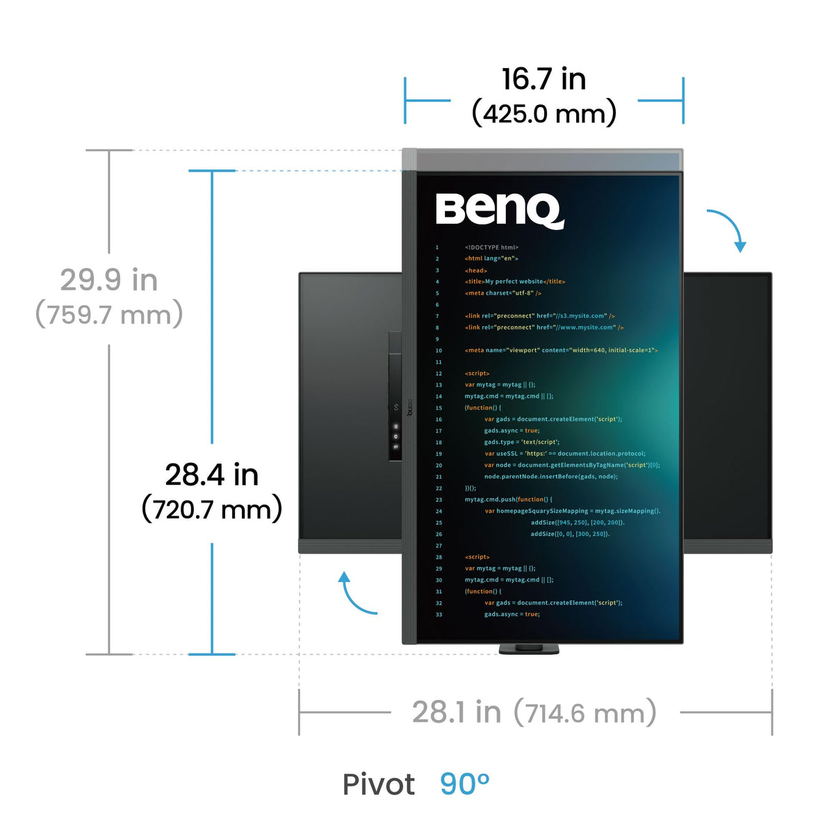 BenQ RD320UA night hours protection reduces brightness in dim environments.