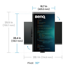 BenQ RD320UA night hours protection reduces brightness in dim environments.
